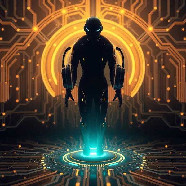Editorial illustration: voice agent s WebRTC tokom i tool calling strelicama prema cloud sustavima.