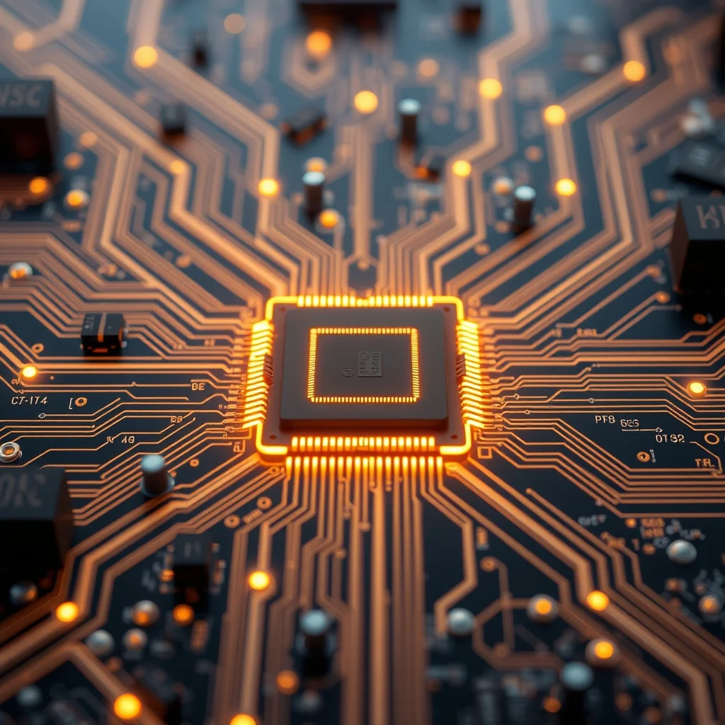 Editorial illustration: Instinct MI355X が ComfyUI ワークフロー 3 種で NVIDIA B200 を上回る——ROCm 7.2.0 の PyTorch 最適化が寄与
