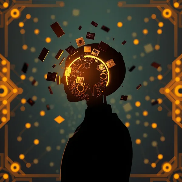 Editorial illustration: AI agent — agenti