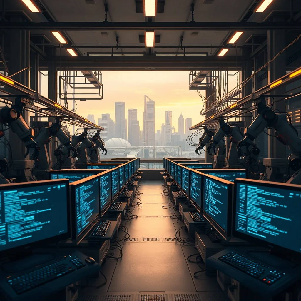 Editorial illustration: Anthropic-NEC partnership — AI workforce in Japan