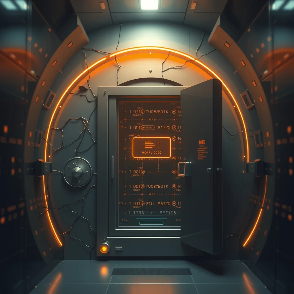 Editorial illustration: Chatbot moralni utjecaj — empirijska studija