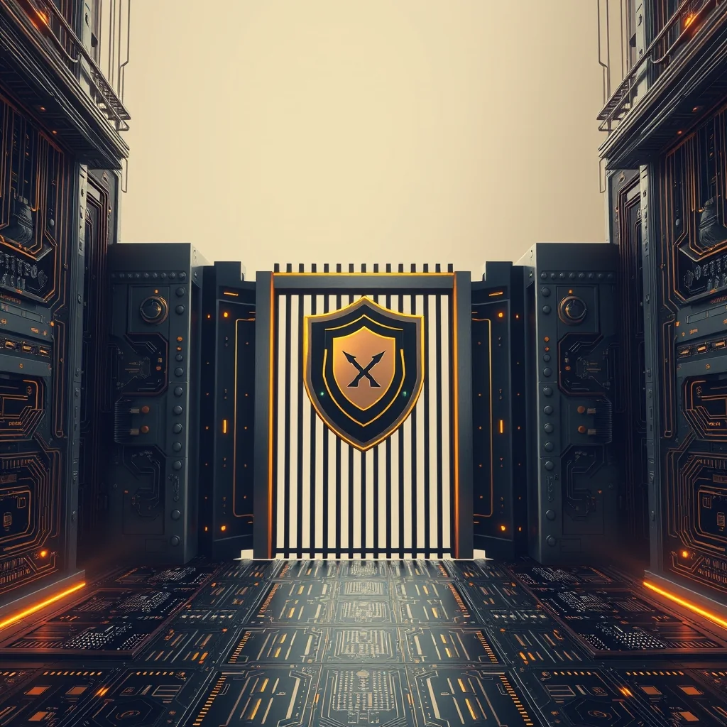 Editorial illustration: lightweight shield icon versus heavy reasoning chain, speed comparison diagram on abstract background