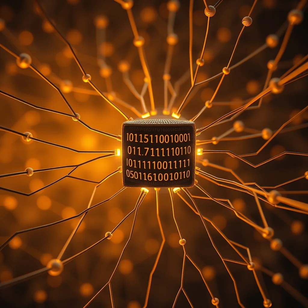 Editorial illustration: Researchers publish OScaR, a method solving the fundamental problem of KV cache quantization in large language models