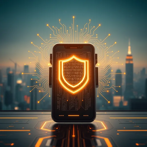 Ein Mobiltelefon mit einer App-Oberfläche und einem hervorgehobenen Pfad, der den nächsten Schritt des Agenten vorhersagt