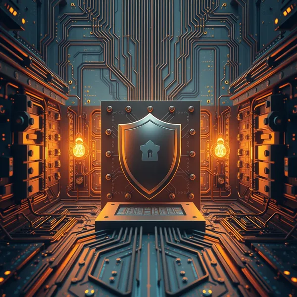 Editorial illustration: Agenten-Execution-Trajectory mit Fehlern und Sicherheitsprüfpunkten.