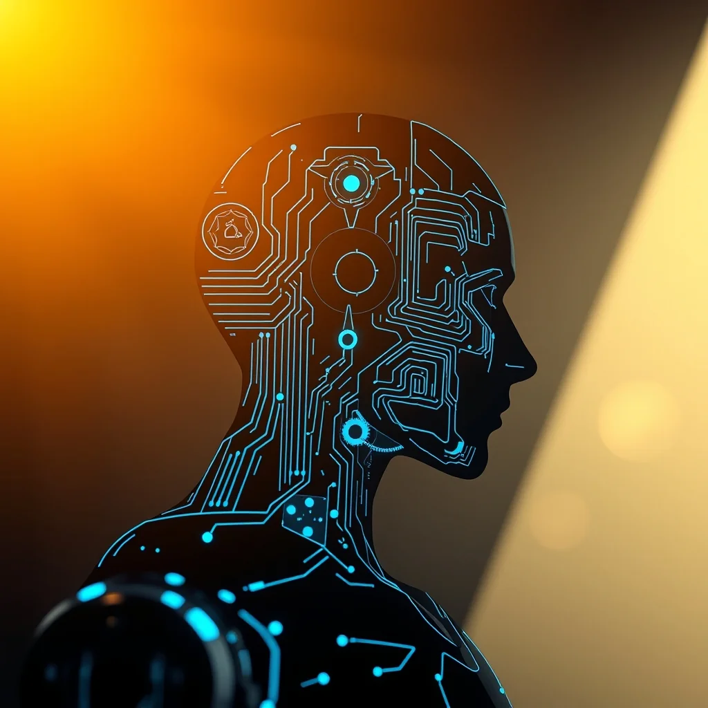 編集イラスト：閉ループサイクルで自身のデータを分析しパラメータを更新するAIエージェント