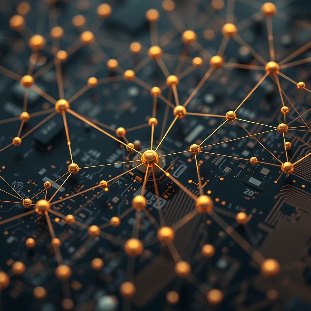 Editorial illustration: Knowledge-Graph mit hervorgehobenem Traversal-Pfad und Citation-Badge-Annotationen neben unzitierten Knoten.