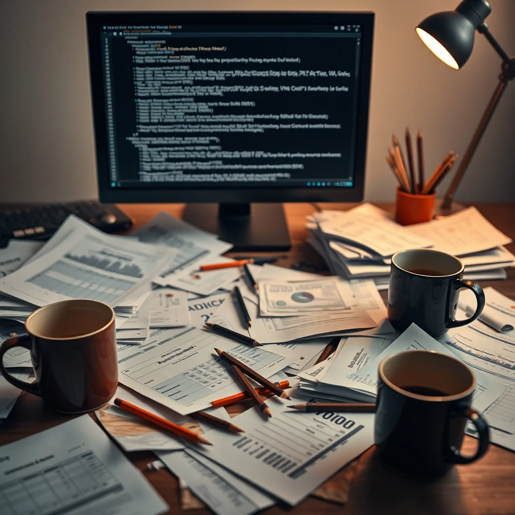 Redaktionelle Illustration: Excel-Tabellenkalkulation mit Formeln und KI-Agent, der diese analysiert