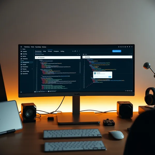 Editorial illustration: Kubernetes klaster s AI agent ikonama i CI/CD pipeline strelicama.