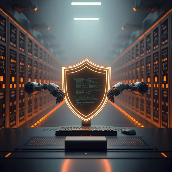 Editorial illustration: Das CNCF-Falco-Team veröffentlicht Prempti — experimentelles Projekt für Runtime-Security bei KI-Coding-Agenten