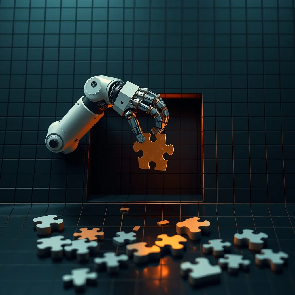 Editorial illustration: two abstract agents in a social dilemma, elements of game theory