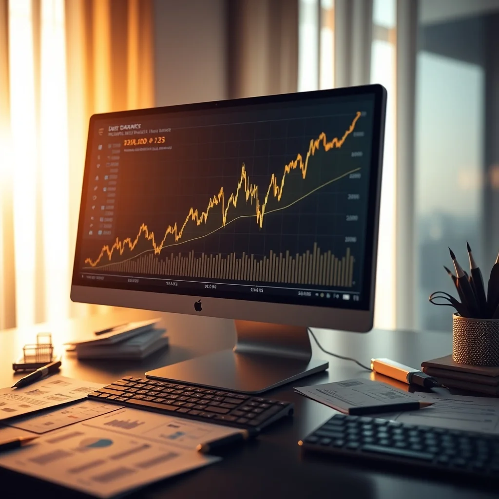 Editorial illustration: KI-gestützte Finance-Plattform expandiert nach Europa — Aktien-Zusammenfassungen, Portfolio-Analyse, KI-Assistent