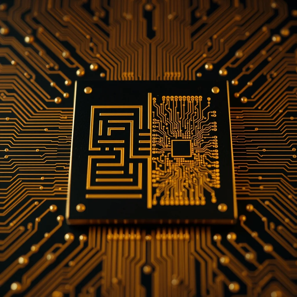 Editorial illustration: Google TPU 8i and 8t — specialized AI chips