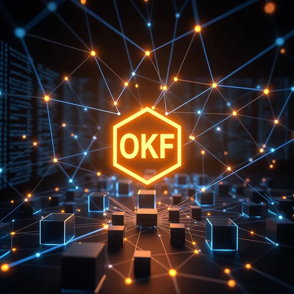 OpenWiki CLIコマンドと生成されたOKF wikiファイルを表示するターミナル