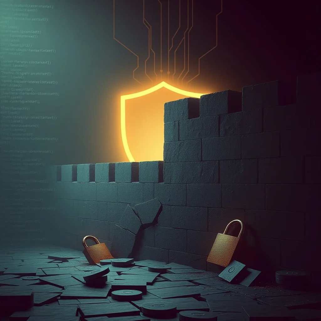 Editorial illustration of an AI agent working in a Linux terminal while a monitor in the background oversees its actions