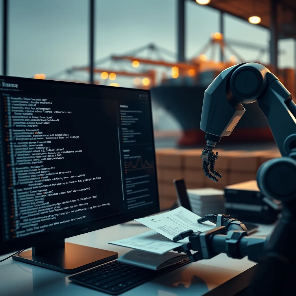 Editorialna ilustracija: Microsoft, ANZ, HSBC i Lloyds predstavili AI agent za trade finance — automatizirana obrada MT7