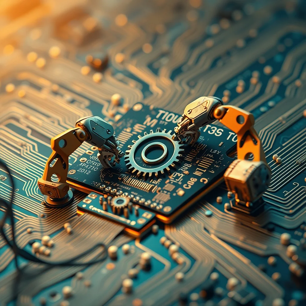 Editorial illustration: AI čip — hardware