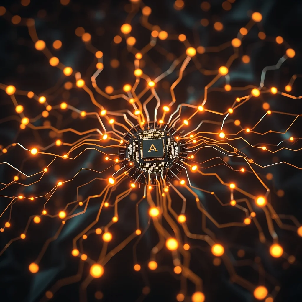 Redaktionelle Illustration: ein multimodales KI-System, das Video, Audio und Text durch eine hybride Mixture-of-Experts-Architektur vereint