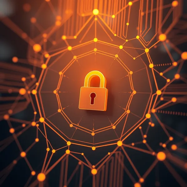 Stilisierte Darstellung eines Dokuments, dessen sensible Abschnitte automatisch durch einen Software-Filter verborgen werden, dargestellt durch abstrakte Schichten und Kategoriebeschriftungen.