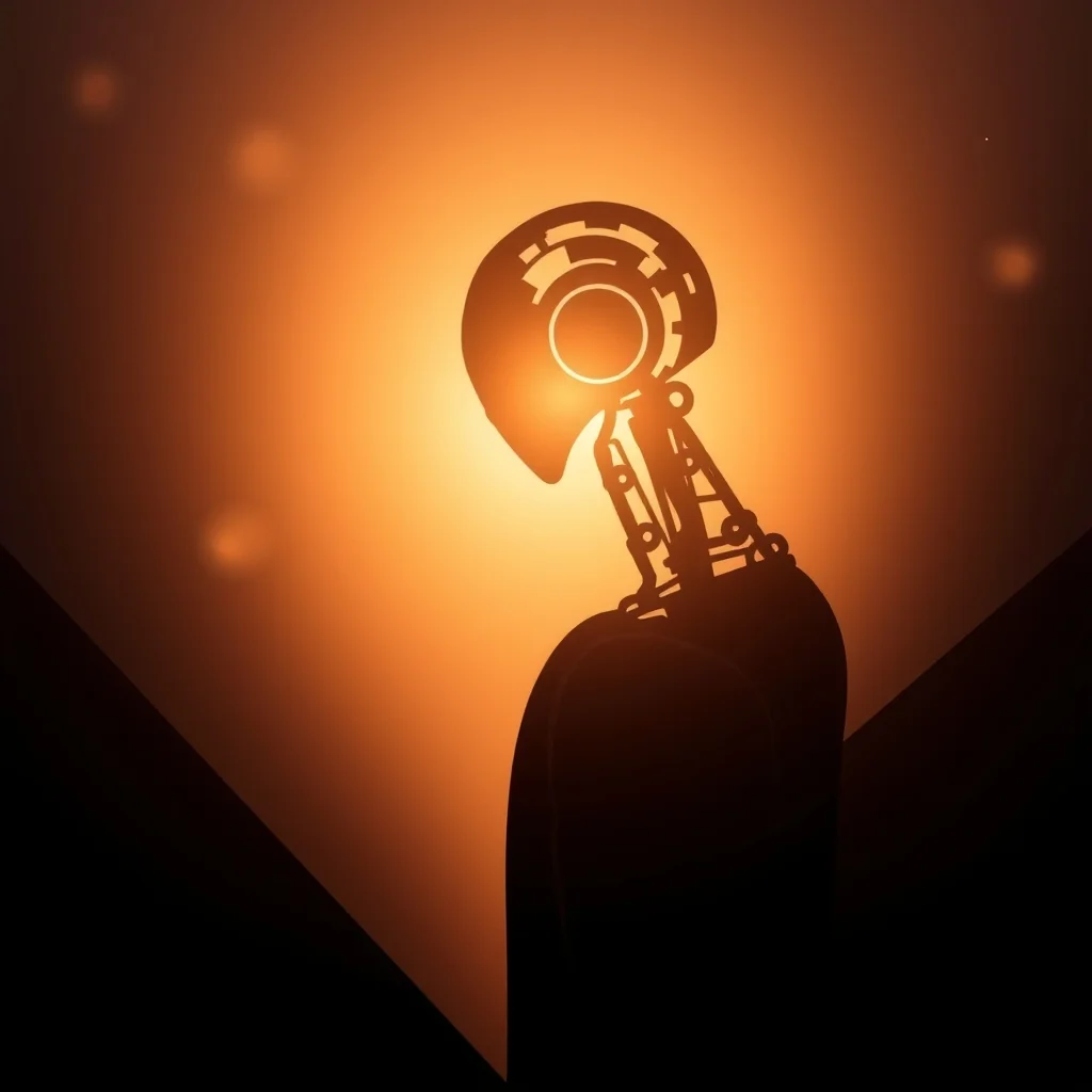 指挥家协调多个AI智能体（以乐器表示）的抽象图示，Issue跟踪器可视化为乐谱。