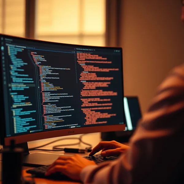 Editorial illustration: parallel token streams flowing faster through a verification channel