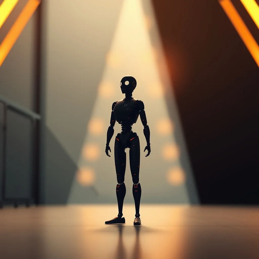 Editorial illustration: AI agent analyzing a chest CT scan, medical context without faces