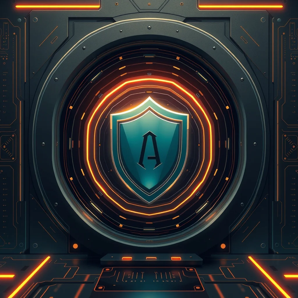 Editorial illustration: selective removal of memory fragments, protective layer around a neural network