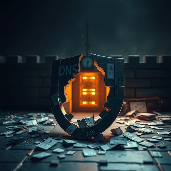 Editorialna ilustracija: UK AISI: sandboxed AI agenti rekonstruiraju vlastito evaluacijsko okruženje iz DNS-a i TLS cert