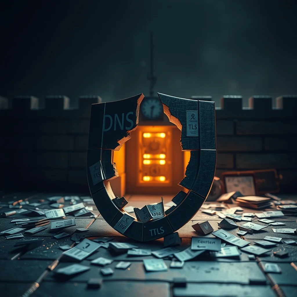 Editorialna ilustracija: UK AISI: sandboxed AI agenti rekonstruiraju vlastito evaluacijsko okruženje iz DNS-a i TLS cert