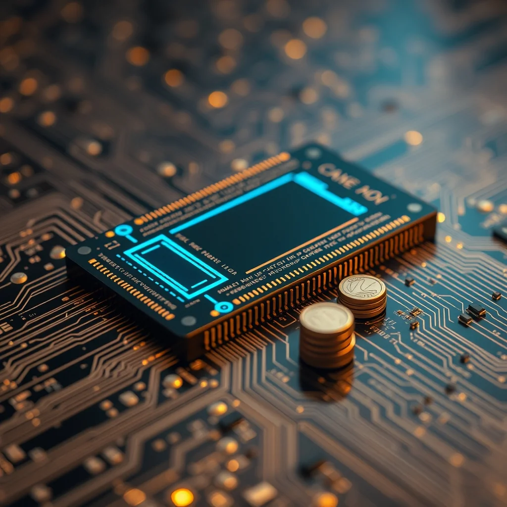 エディトリアルイラスト：vLLM DeepSeek V4圧縮——KVキャッシュモジュール