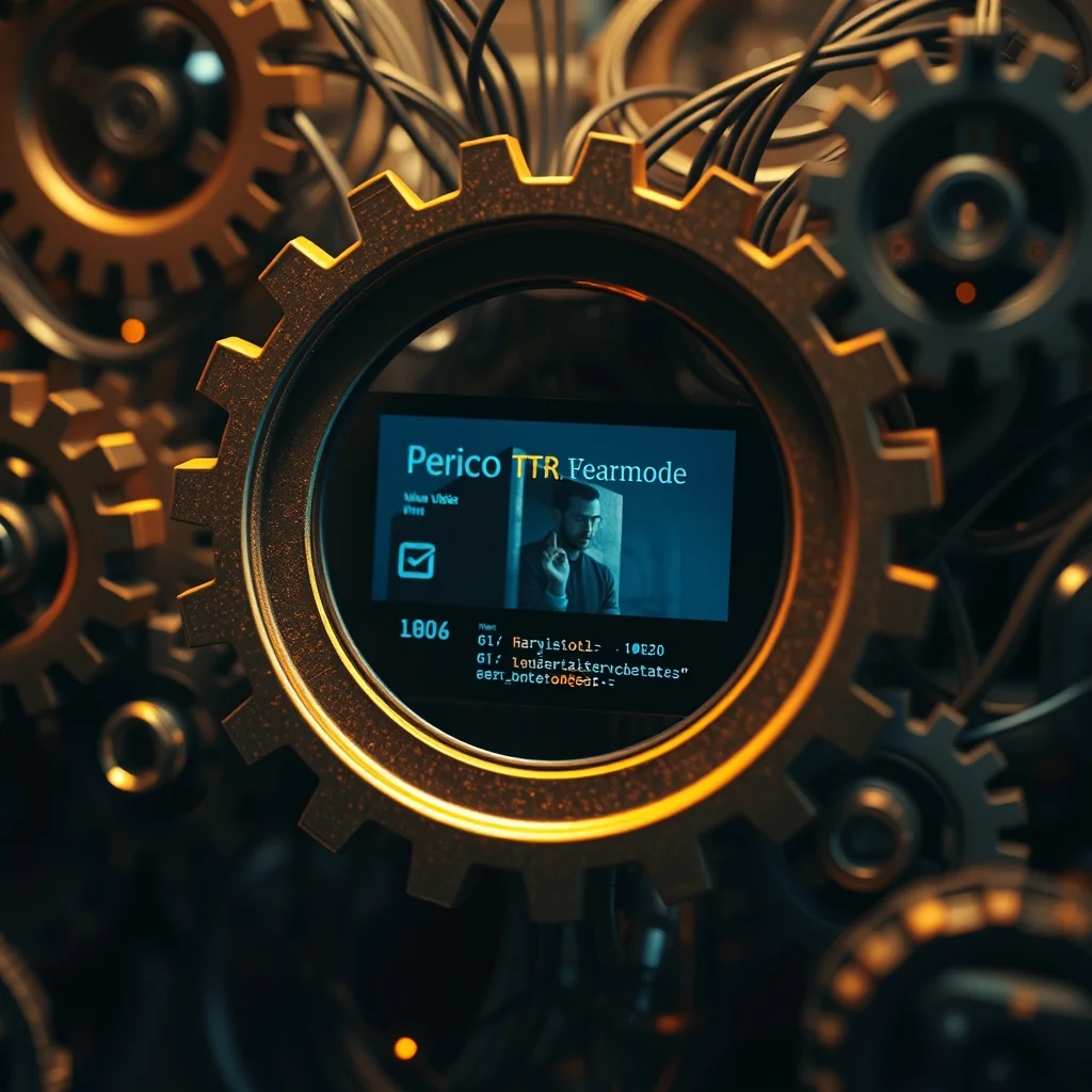 Editorial illustration: serija video frameova s batch processing ikonom i xAI SDK kod snippet vizualizacijom.