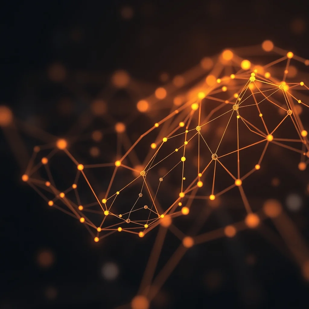 Editorial illustration: abstract vector field and parallel flow streams of a generative model